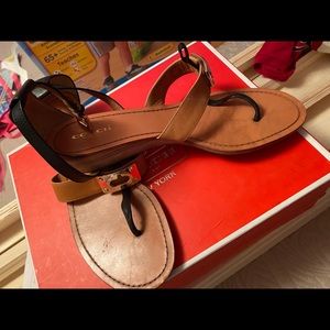 Coach small wedge size 9 sandal